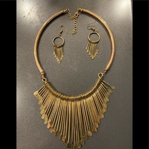 Necklace and earrings